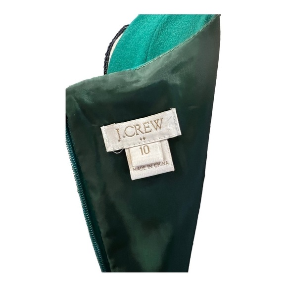 J Crew green sleeveless dress size 10 - Picture 4 of 9